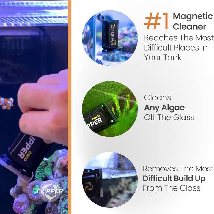 Flipper Aquarium Products - Wholesale Pet Grooming Aid - Dog - Flipper Nano Aquarium Cleaner Stainless Steel Replacement Blades4