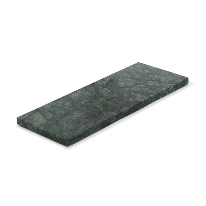 Marble tray rectangle S green marble 10x25cm for wholesale by MOOISA