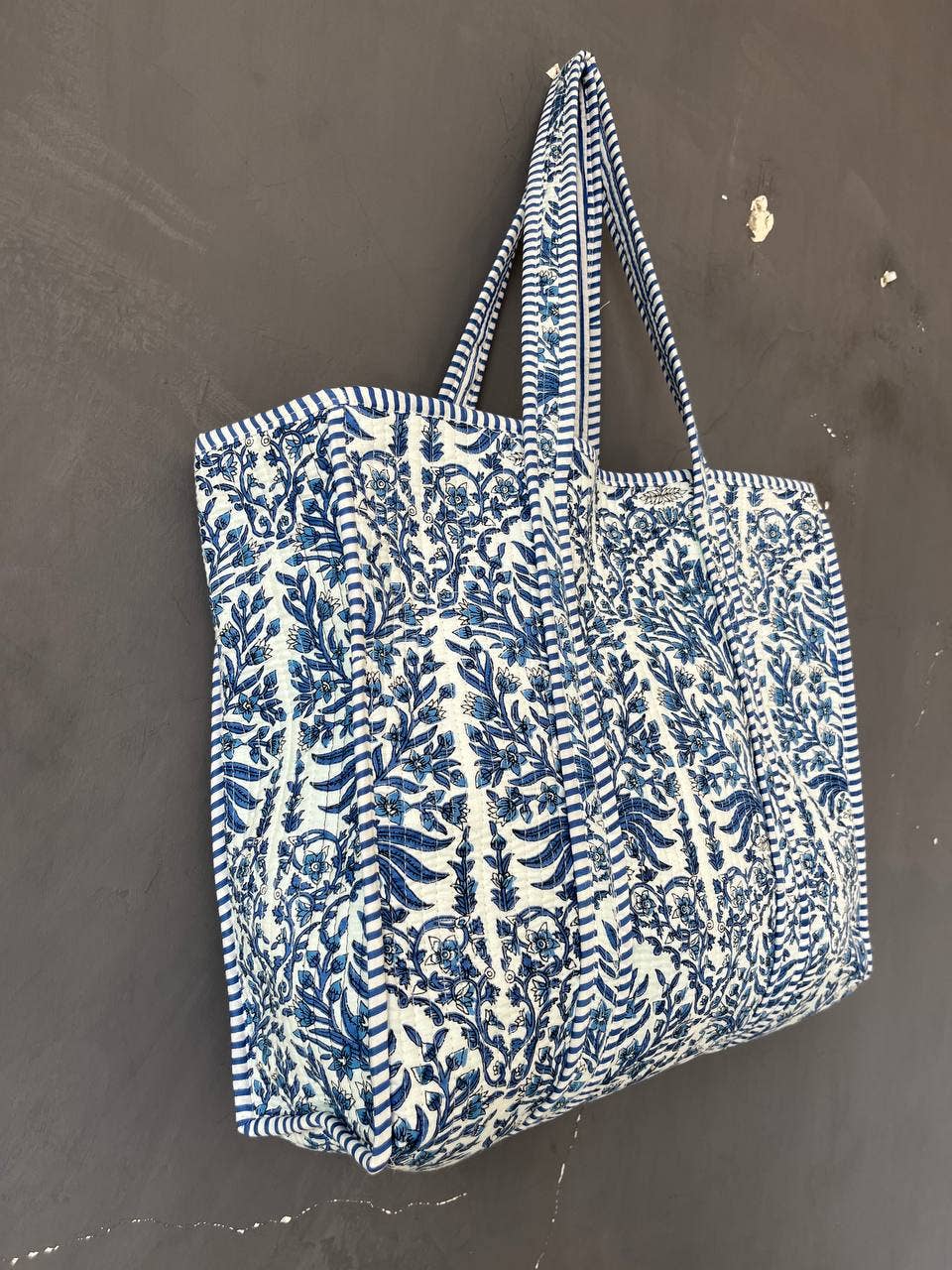 Bhawana Handicrafts - Wholesale Draagtas - Dames - Witte handblokbedrukte mooie schoudertas voor dames 3