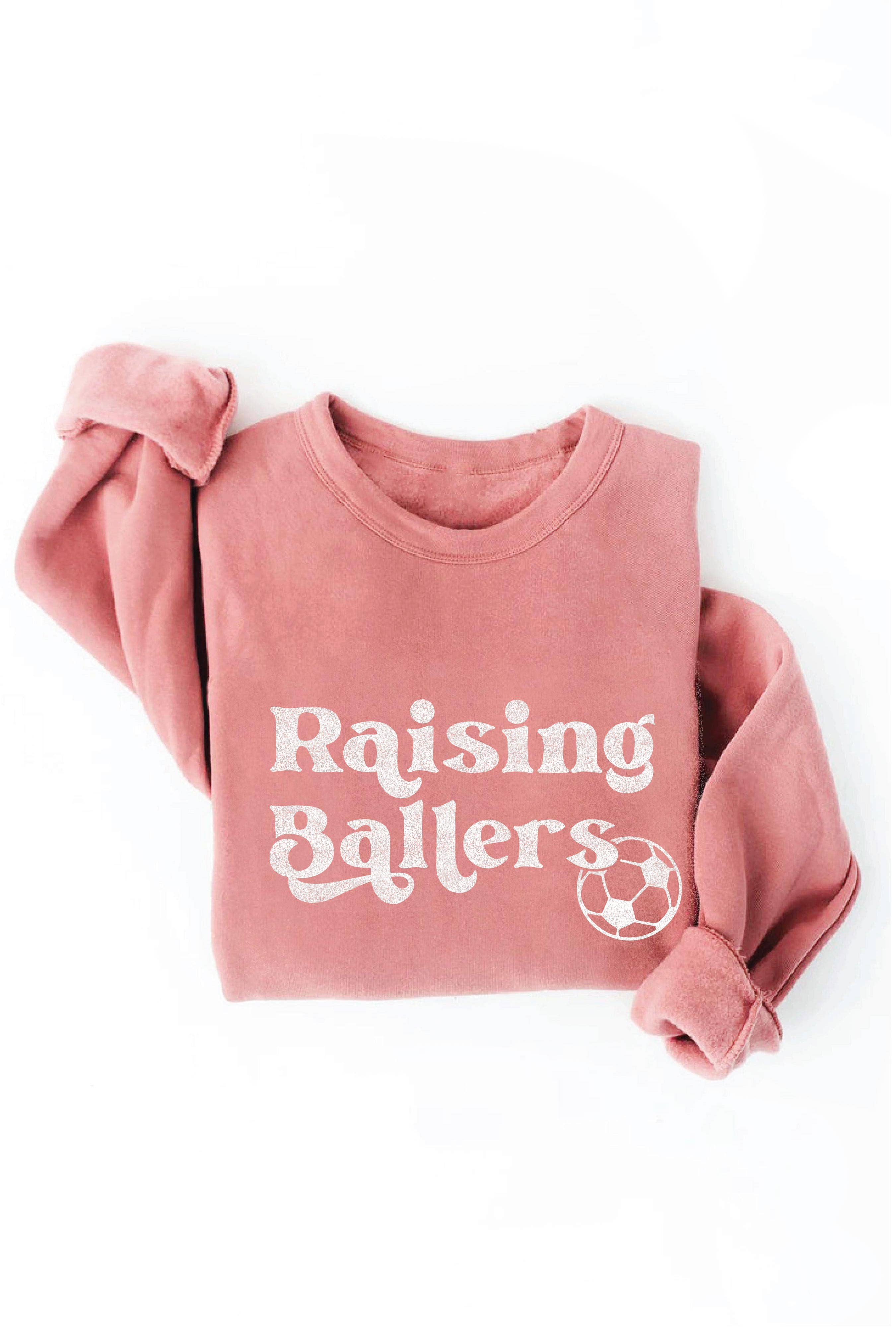 OAT COLLECTIVE - Wholesale Graphic Sweatshirt - Women's - RAISING BALLERS SOCCER Graphic Sweatshirt13
