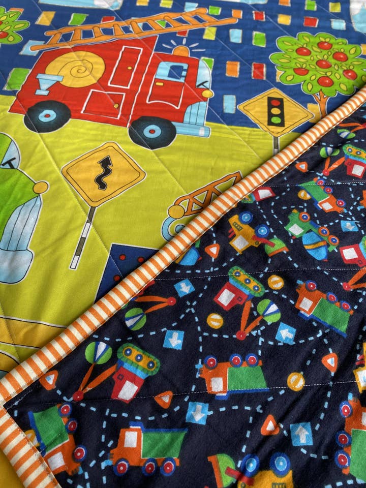 Edredón hecho a mano de camiones para venta al por mayor de Made by Gabbee