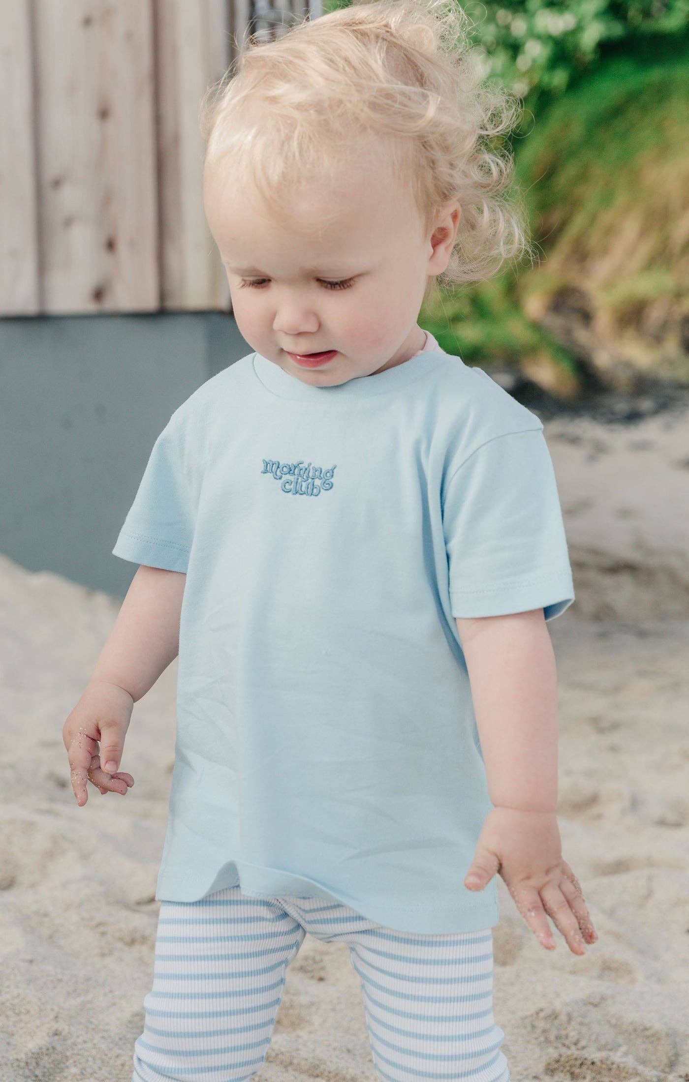 Morning Club Clothing – wholesale T-shirt – Kids – Essential Embroidered Organic Cotton Childrens T-Shirt3