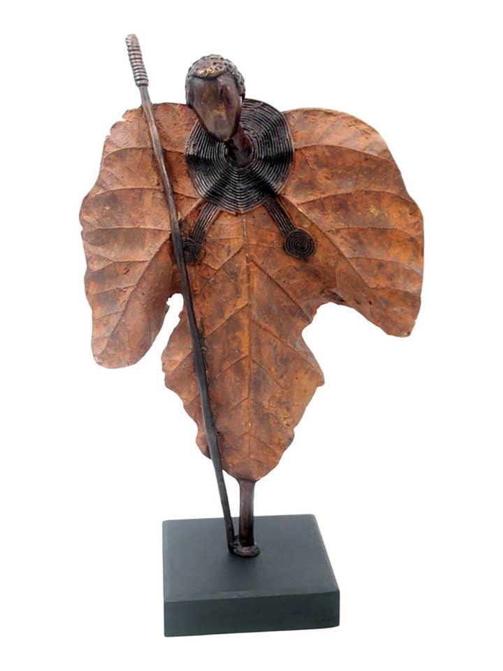 Bronze Simple Leaf 45 cm brown No. 1 for wholesale by Lafi Bala