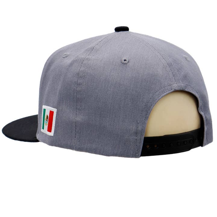 Cap Zone - Wholesale Flat Brim Cap - Unisex - Mexico Eagle Embroidered Flag Flat Bill Snapback10