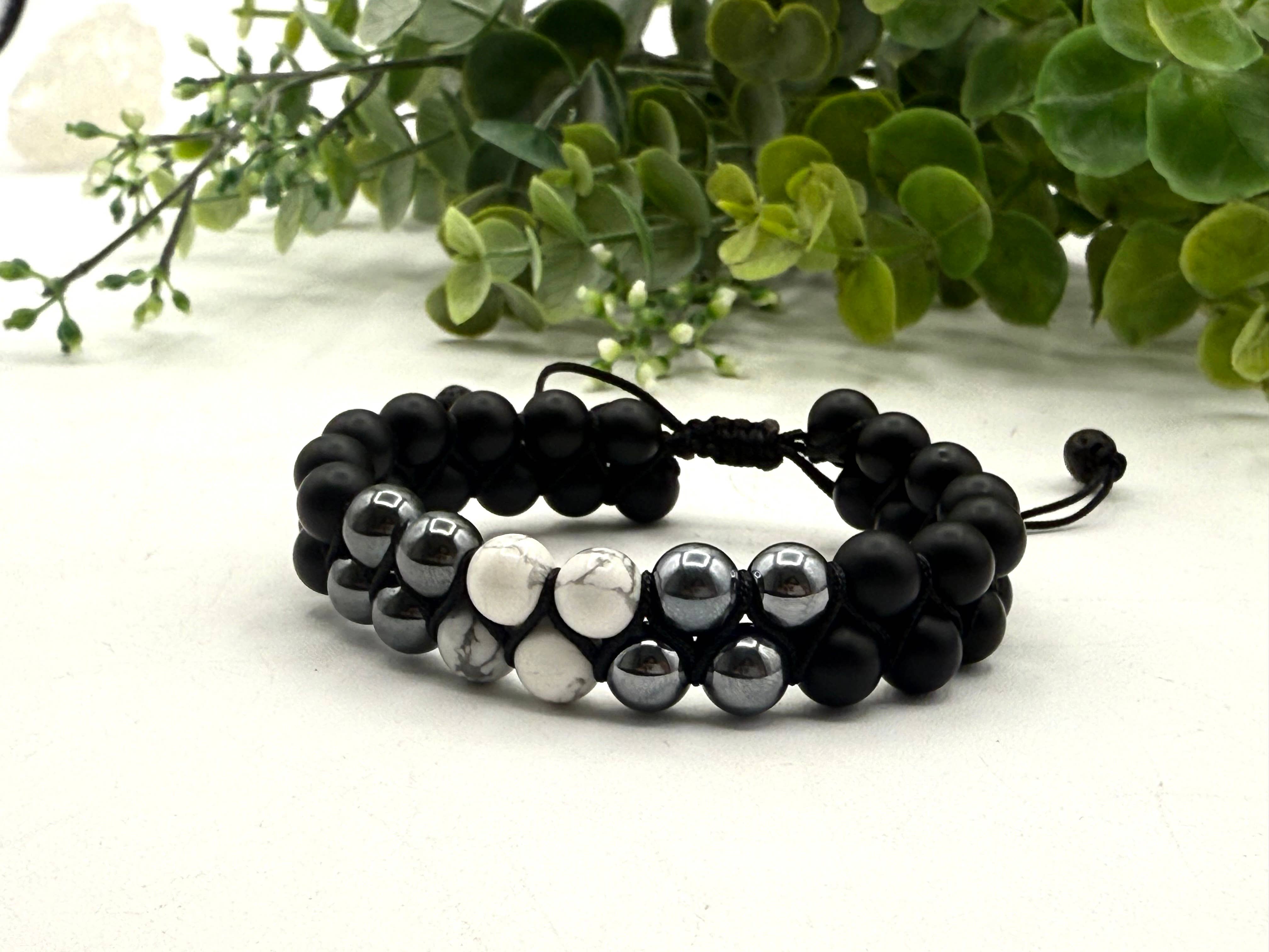 Meraki Gemstones - Wholesale Beaded Bracelet - Pain Relief Support Adjustable Bracelet 8"-9.5"L   1