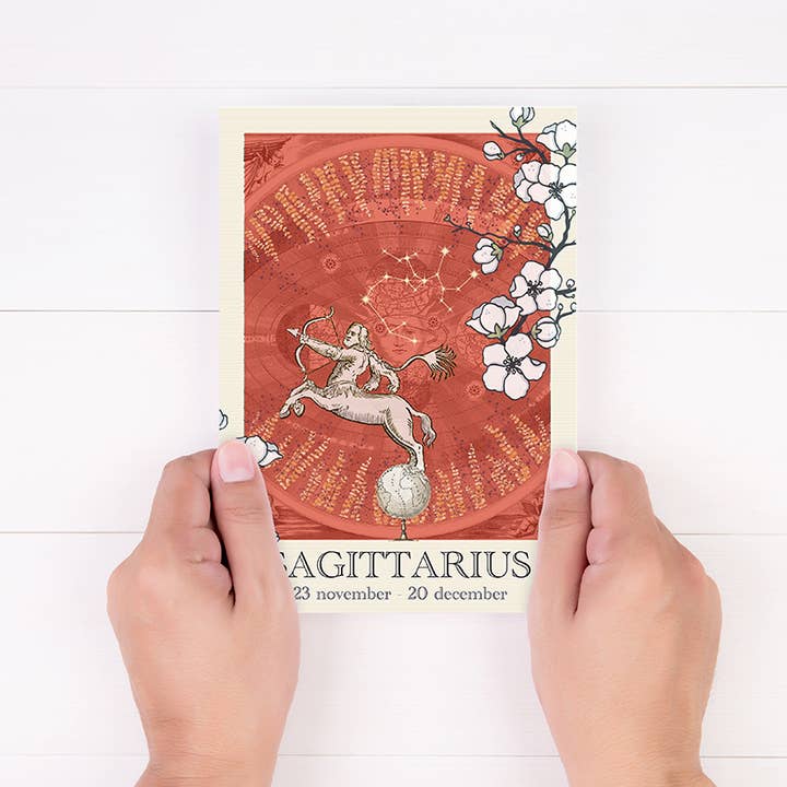 Grafico del segno zodiacale Sagittario per la vendita all'ingrosso da parte di sidonie blondel