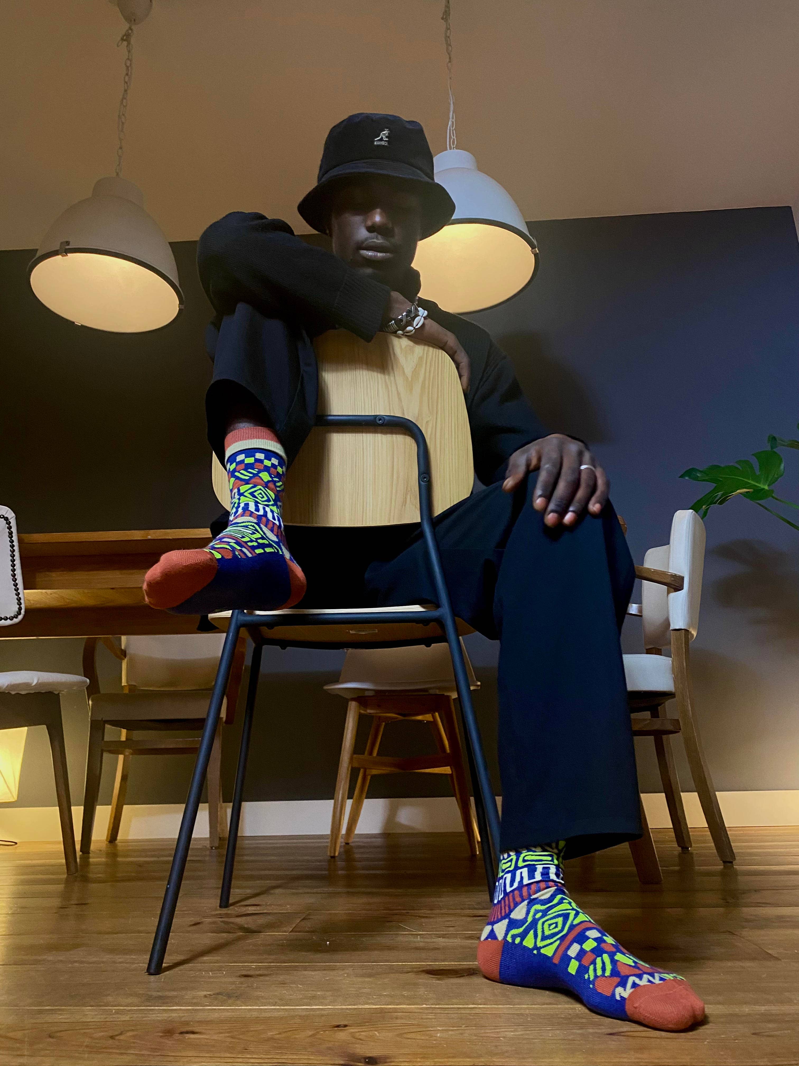 Olisha socks - Wholesale Socks - Unisex - Sema Sodalite blue - Organic Cotton Socks2