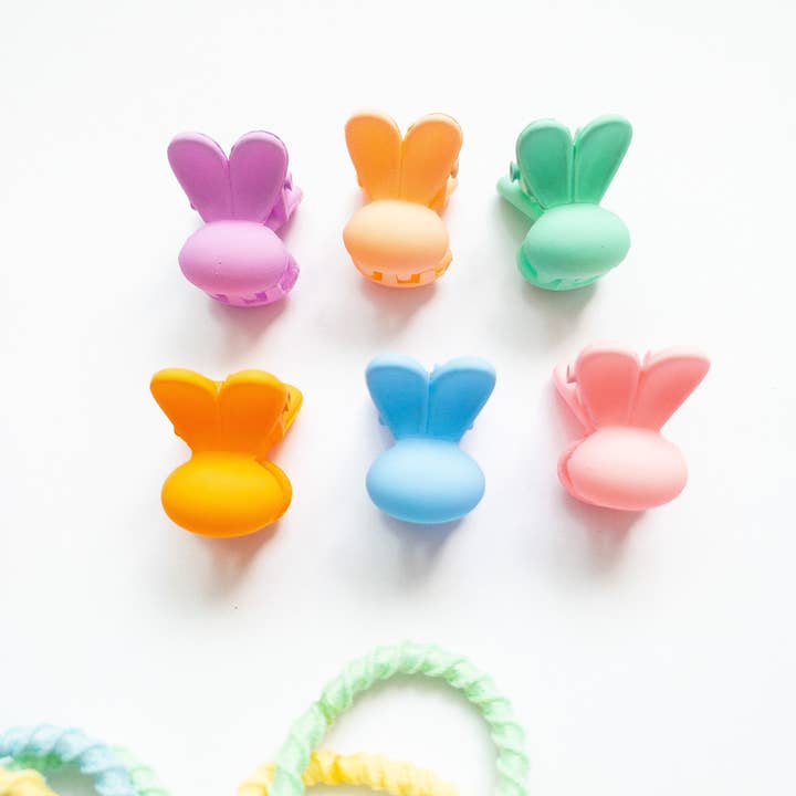 Eggy Cakes - Wholesale Hair Clip - Kids - Bears & Bunnies Hair Claw & Tie Set5