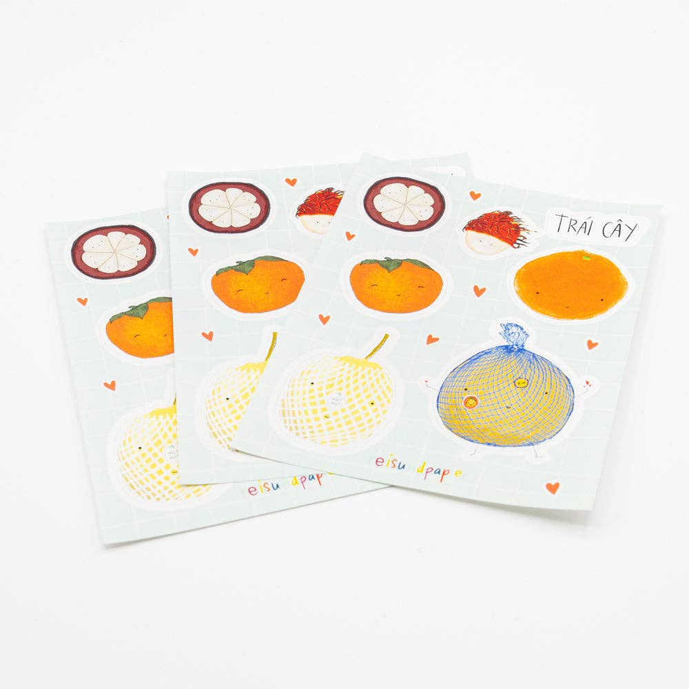 reisundpapier - Vendita all'ingrosso Adesivo - Foglio di adesivi frutti asiatici0