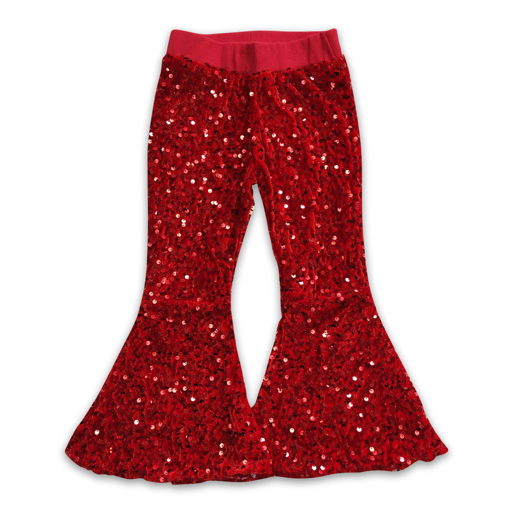 Yawoo Garments - Wholesale Pants - Kids - Colorful lining sequin girls bell bottom pants7