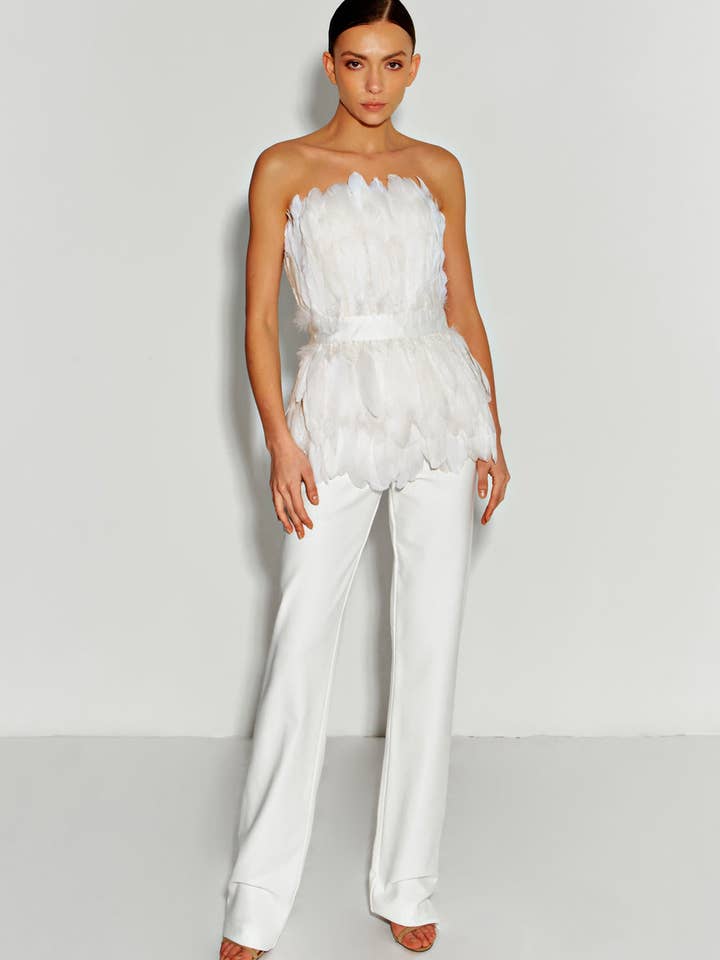 Hvid fjerkorset for engroshandel hos Semenenko