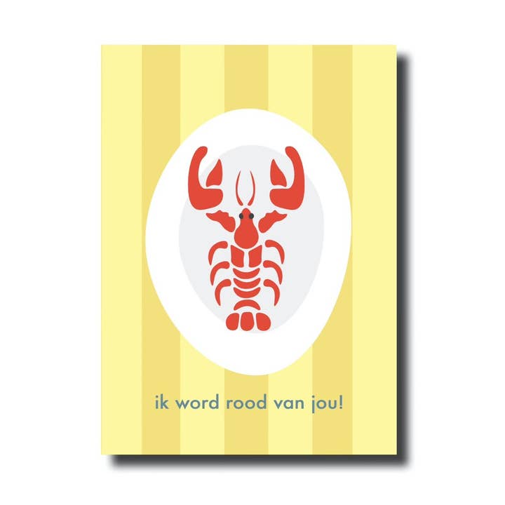 Cartolina · divento rosso per te per la vendita all'ingrosso da parte di De Lange Tafel