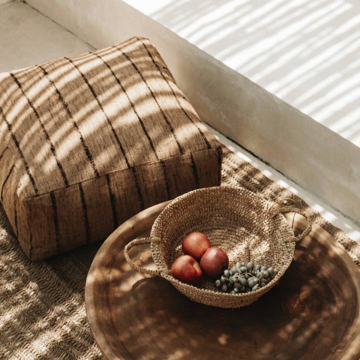 Bazar Bizar Living - Wholesale Poef - The Oh My Gee Pouffe - Beige Zwart