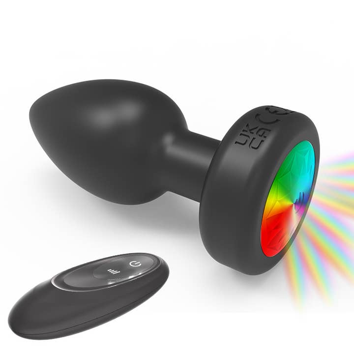 Preto Comando sem fios com plug anal colorido de silicone macio para brinquedos sexuais para venda a revendedores na Faire1