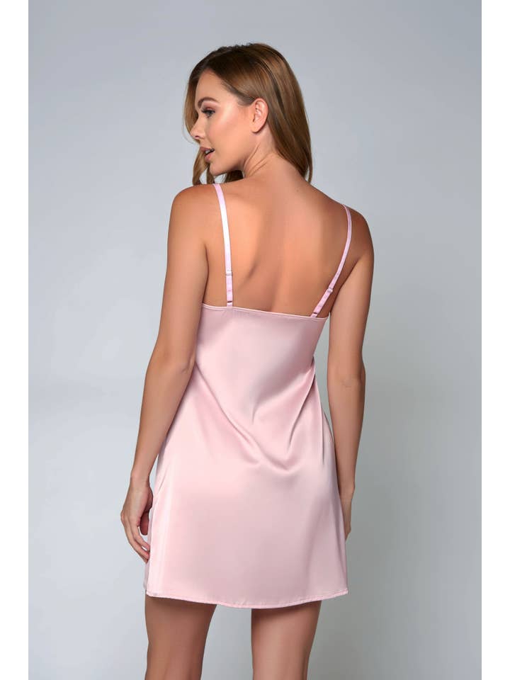 Pink Evangeline Plus Size Stretch Satin Floral Print Robe for wholesale on Faire11