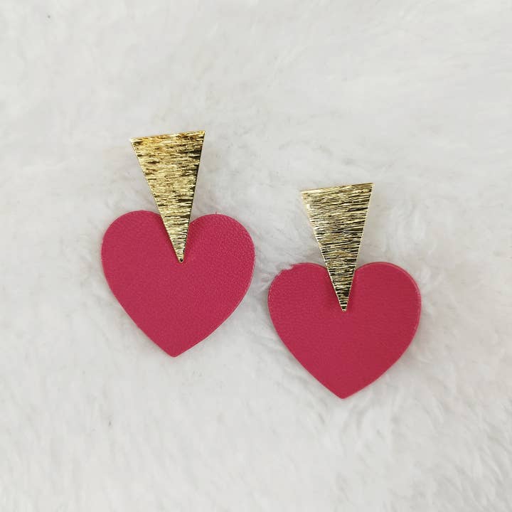 JULIETTE leather earrings - 3 COLORS for wholesale by COLICREA