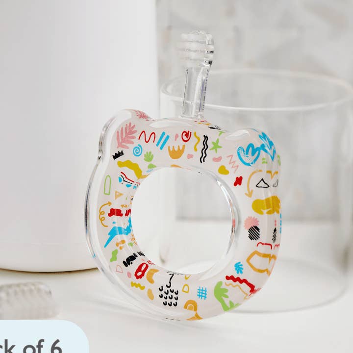 Baby træningstandbørste - Doodle | 6 individuelle pakker for engroshandel hos HAMICO -Innovative Toothbrush