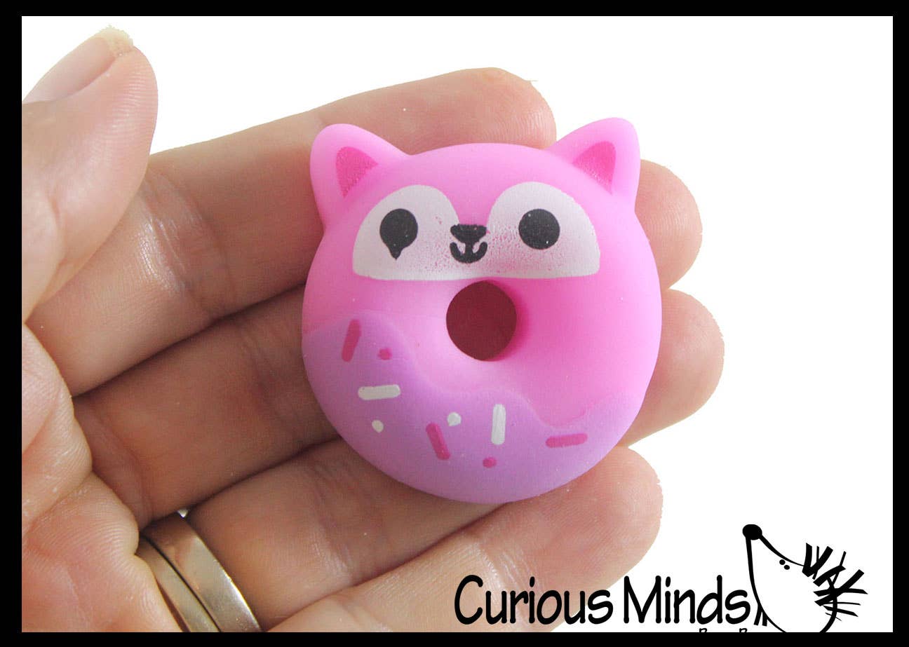 Curious Minds Toys - Wholesale Fidget Toy - Kids - 1 Donut Animal Food Mochi Squishy - Kawaii -  Cute Indiv13