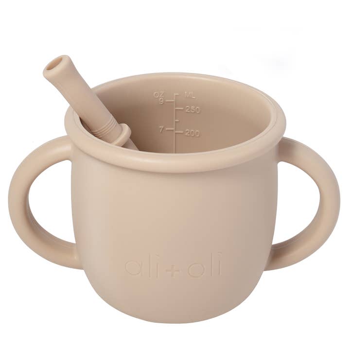 Ali+Oli - Vente Verre/tasse – enfant et bébé - Ensemble de tasses pour tout-petits (4-en-1) – Tasse à bec, paille, collation, tasse ouverte5