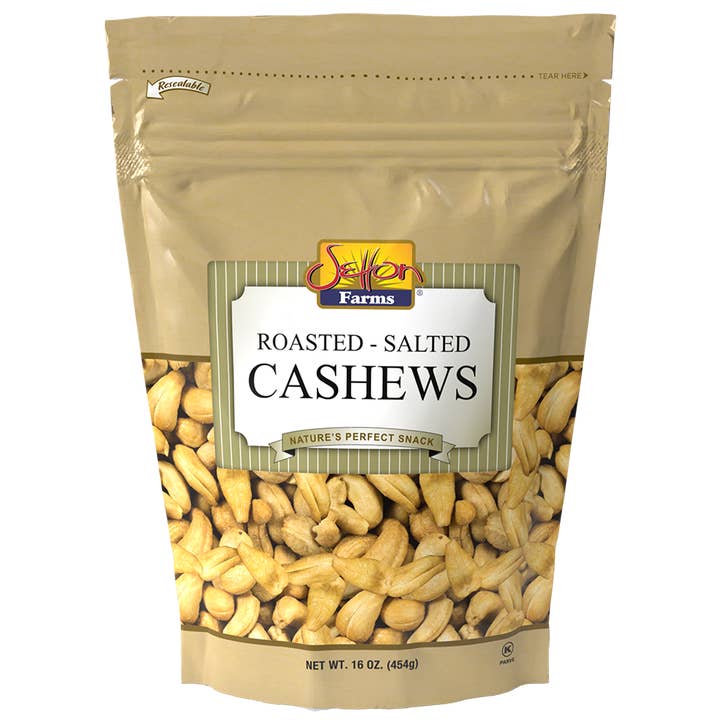 Setton Pistachio of Terra Bella - Wholesale Nuts - Setton Farms Cashews Whole Roasted Salted 16oz