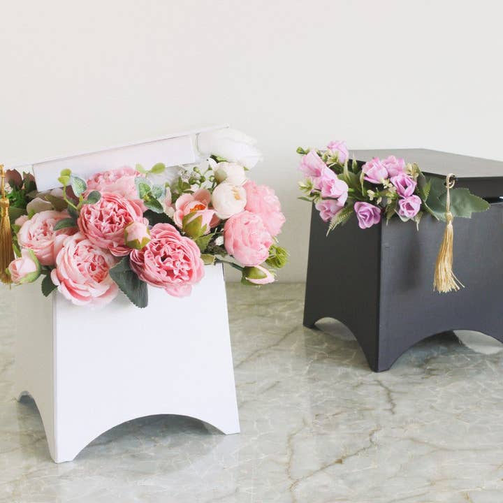 Graduation Flower Box - Various Colors for wholesale by Elegant Design Supply
