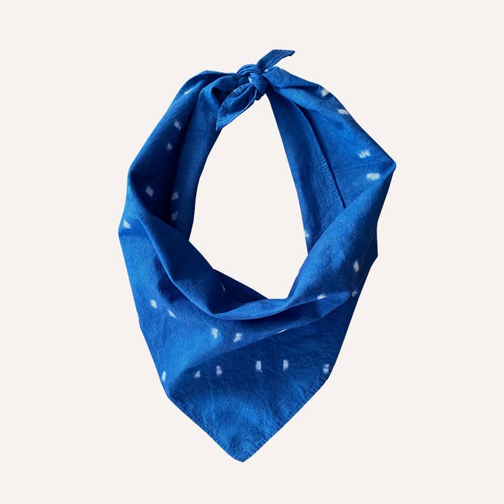 Bandana per Animali Domestici in Shibori Tinto a Mano Unico - Ipoallergenico per la vendita all'ingrosso da parte di Tilley + Me