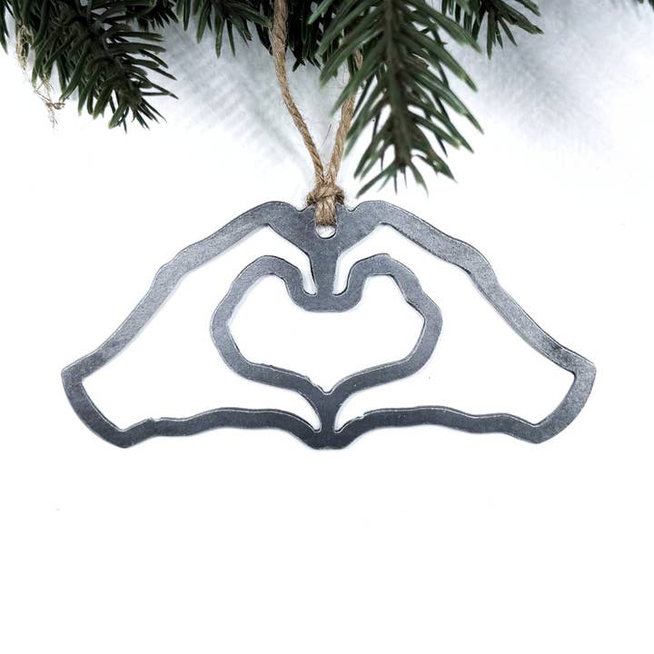 Keystone Steel Co. - Wholesale Ornament - Heart Hands Ornament0