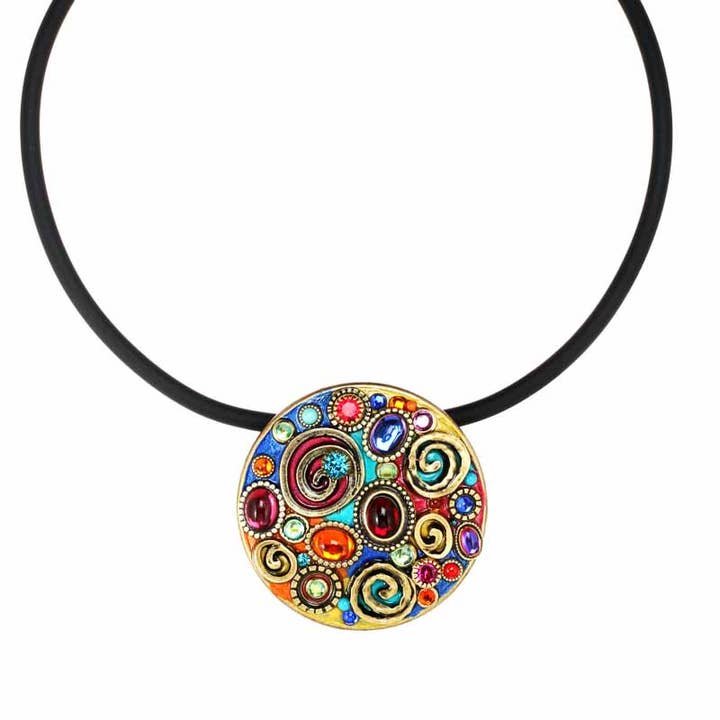 Colar Gargantilha Confetti Circle por atacado de Michal Golan Jewelry