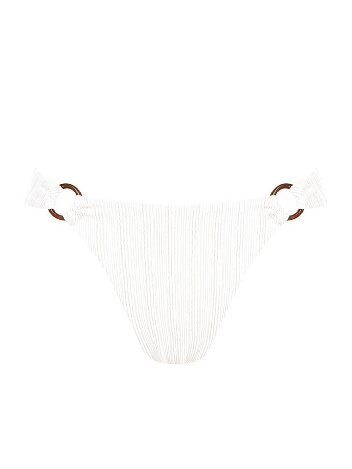 Culotte de bikini côtelée - blanche pour la vente par Chlamys Varia by MrMiss Studio