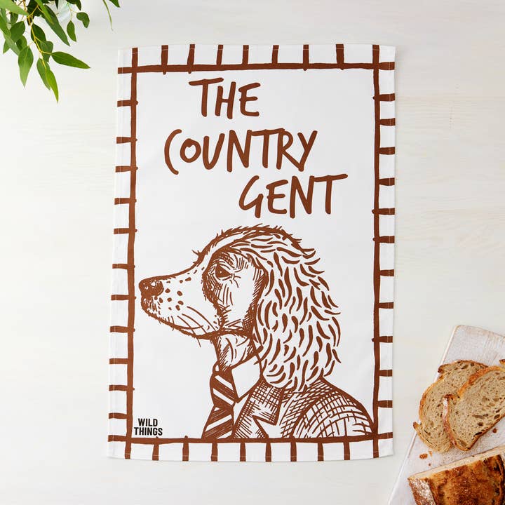 Finn Spaniel Tea Towel for wholesale by Wild Things