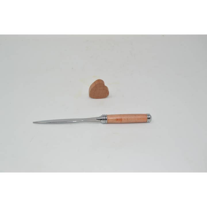 Handmade wooden stone pine letter opener, customizable for wholesale by Huizbirn