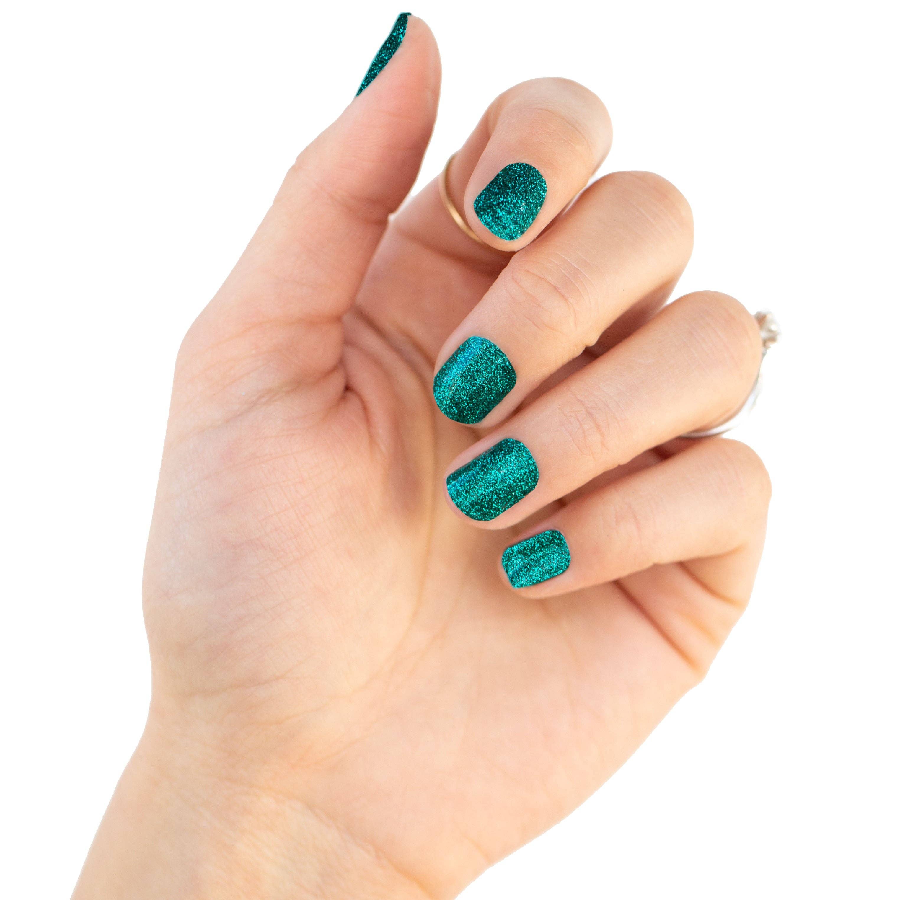 Nails Mailed - Wholesale Nail Polish - Sparkling Seafoam | Nail Wraps1