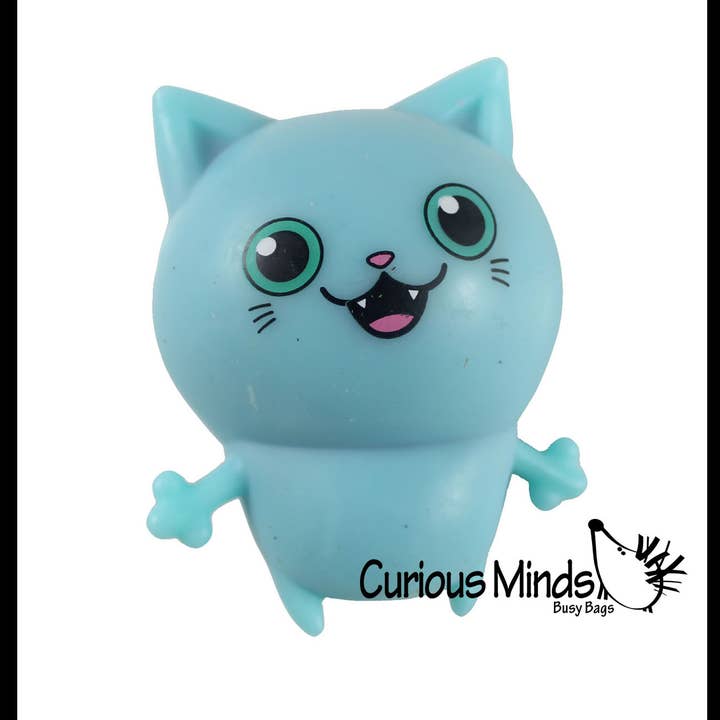Curious Minds Toys - Wholesale Squishy Toy - Kids & Baby - 1 Cat Color Changing Squeeze Stress Balls  - Sensory, Stress
