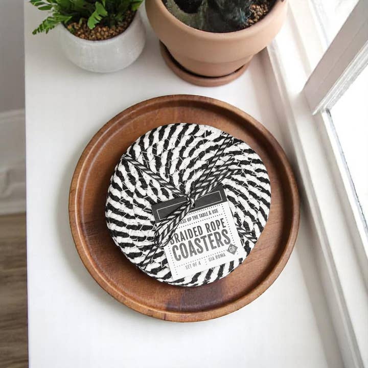 Gia Roma - Wholesale Coasters - Fall Fabric Coaster Sets, Gift Ready | Autumn Tabletop Decor90