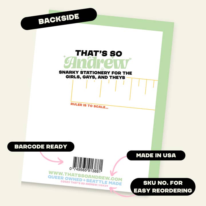 That’s So Andrew - Wholesale Birthday Card - Old Lady Destiny | Funny Birthday Greeting Card