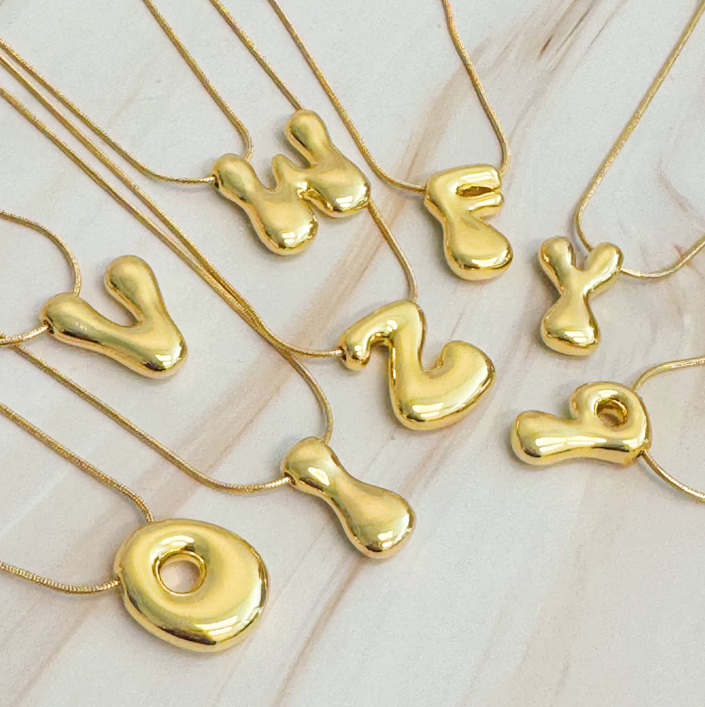Ellison+Young - Wholesale Pendant/Charm Necklace - Balloon Letter Initial Necklace18