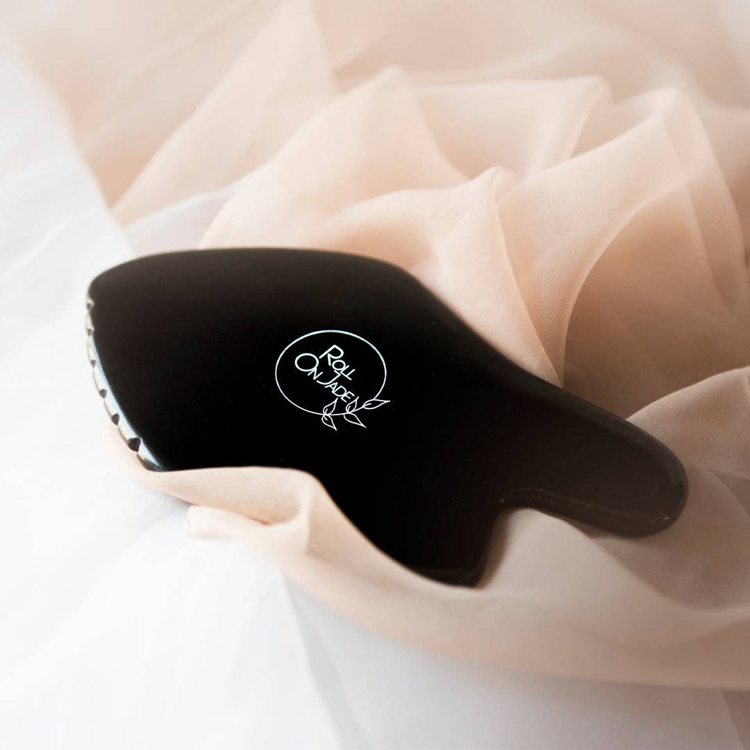 Roll On Jade - Wholesale Gua Sha Tool - Ultimate Lift Gua Sha (Black Obsidian)3