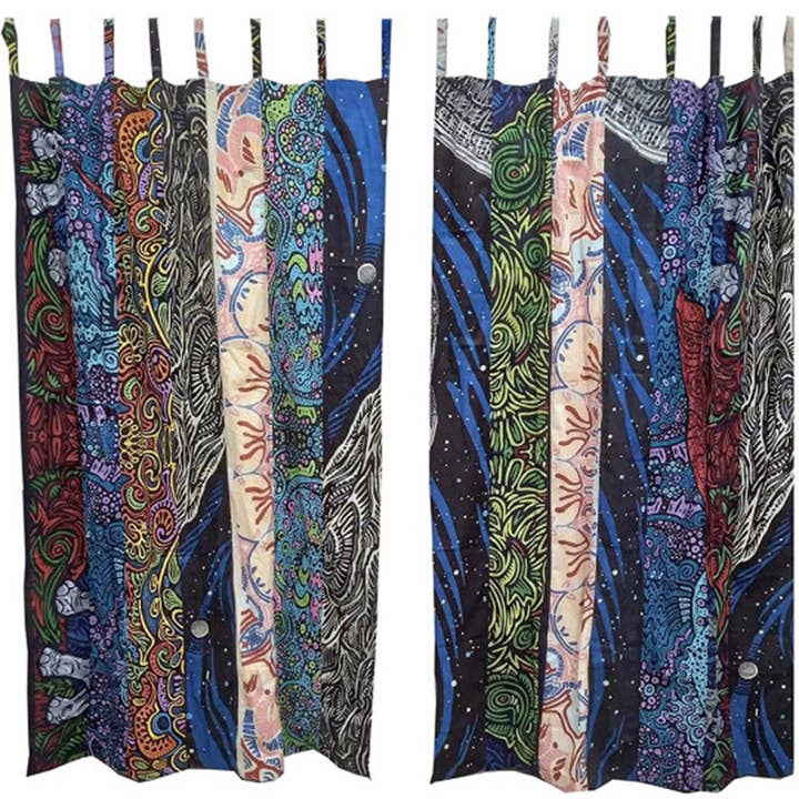 Sunshine Joy - Wholesale Curtain - Astro Space Theme - Sunshine Joy Bohemian Patchwork Curtain