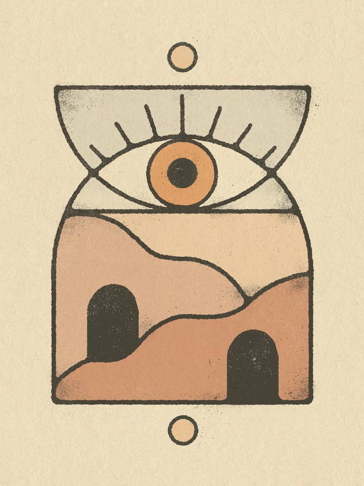 Desert Eye 8x10 Art Print for wholesale by Amber Morgan