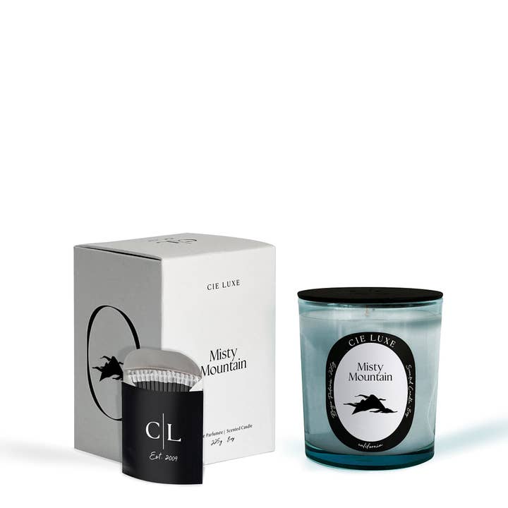 Bougie Misty Mountain, 8 oz pour la vente par Cie Luxe California