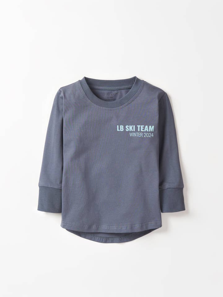 Little Bipsy - Wholesale Shirt - Kids - Long Sleeve Ski Team Tee - Smoke