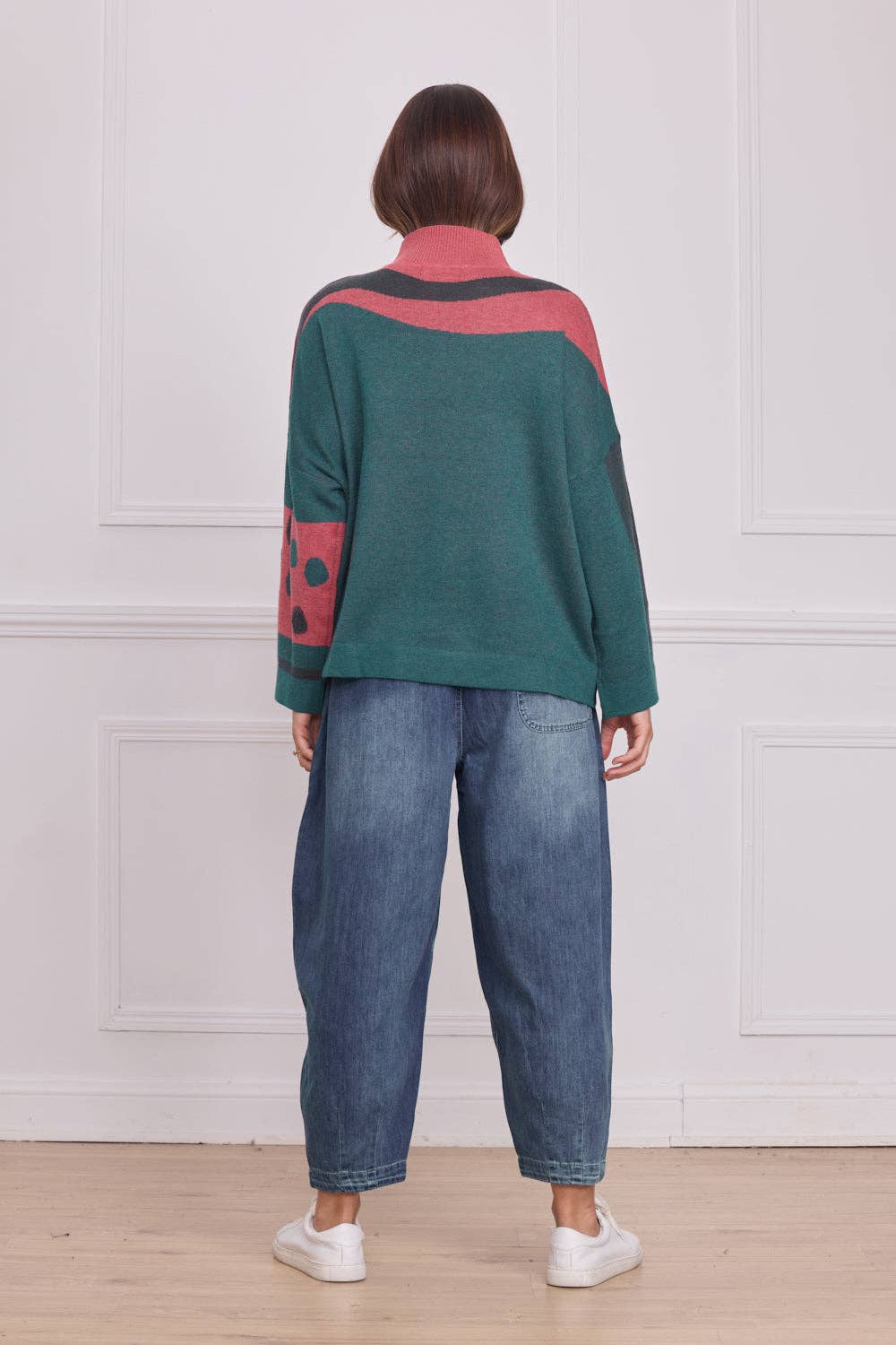 Grün X-2506 - Bluse für den Großhandel auf Faire2