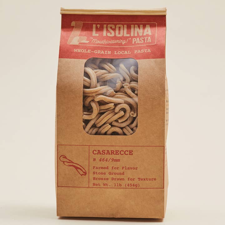 L'Isolina Pasta - Wholesale Pasta - Regenerative Whole-Grain Casarecce - L'Isolina “Farmed for Flavor” Pasta0