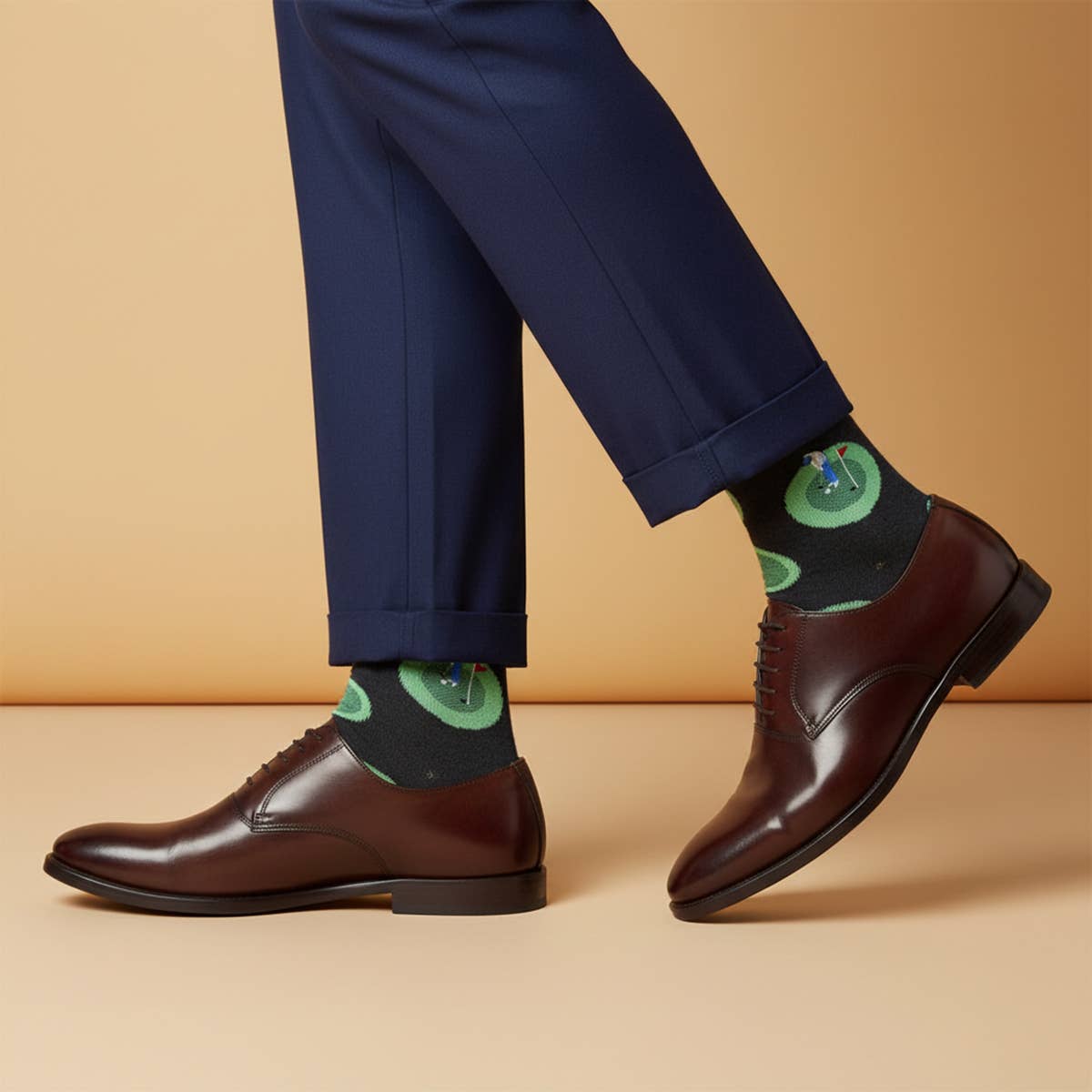 Soxfords – Meias - Homem por atacado – “Putting About” - Meias Finas para Homem com Tema de Golfe5