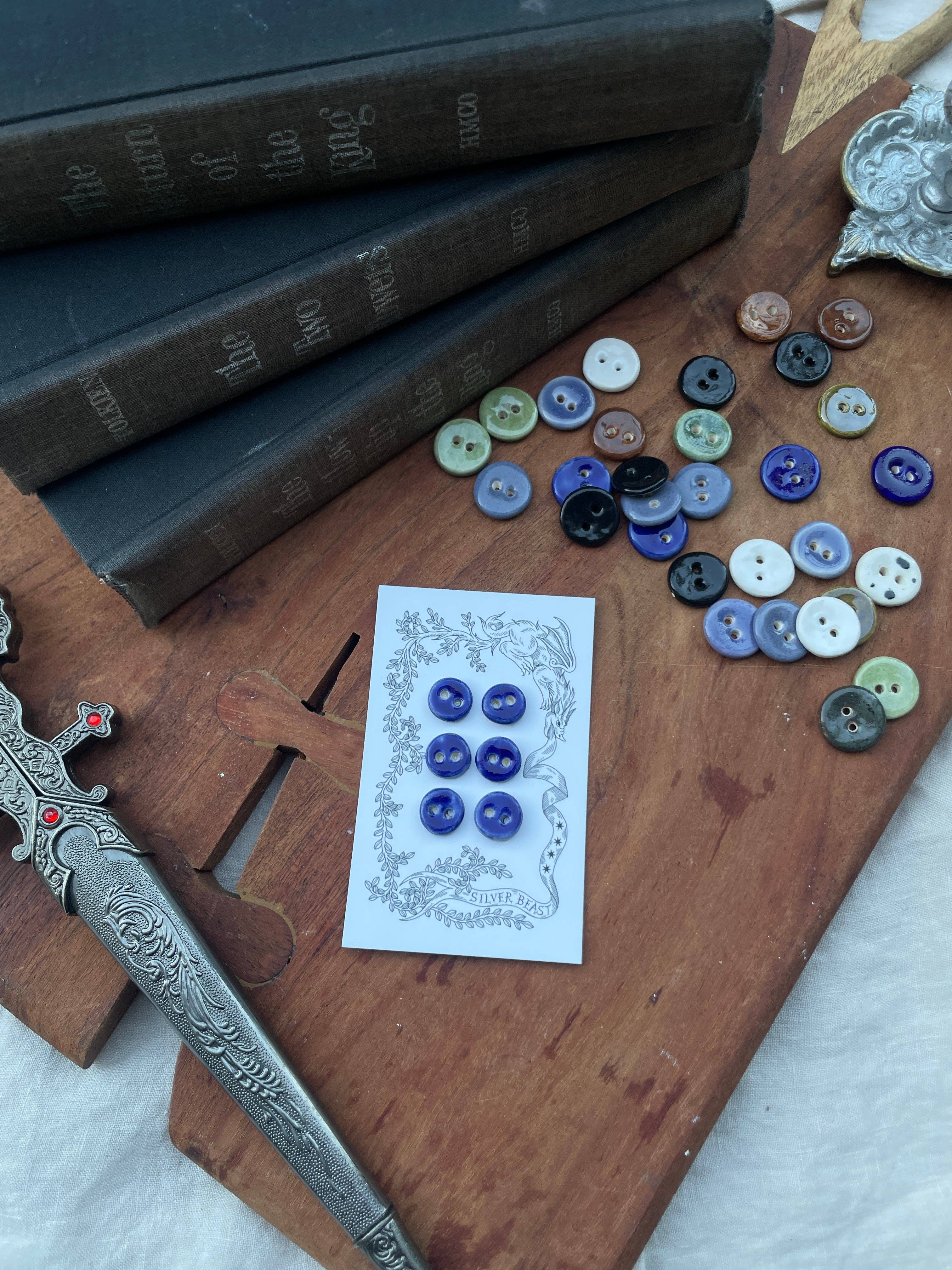 Silver Beast Studio - Wholesale Sewing Button/Snap - 13mm Mini Buttons (Set of 6)2