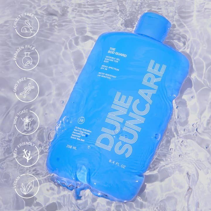 DUNE Suncare - Wholesale Sunscreen - The Bod Guard - Invisible Gel Body Sunscreen SPF 301
