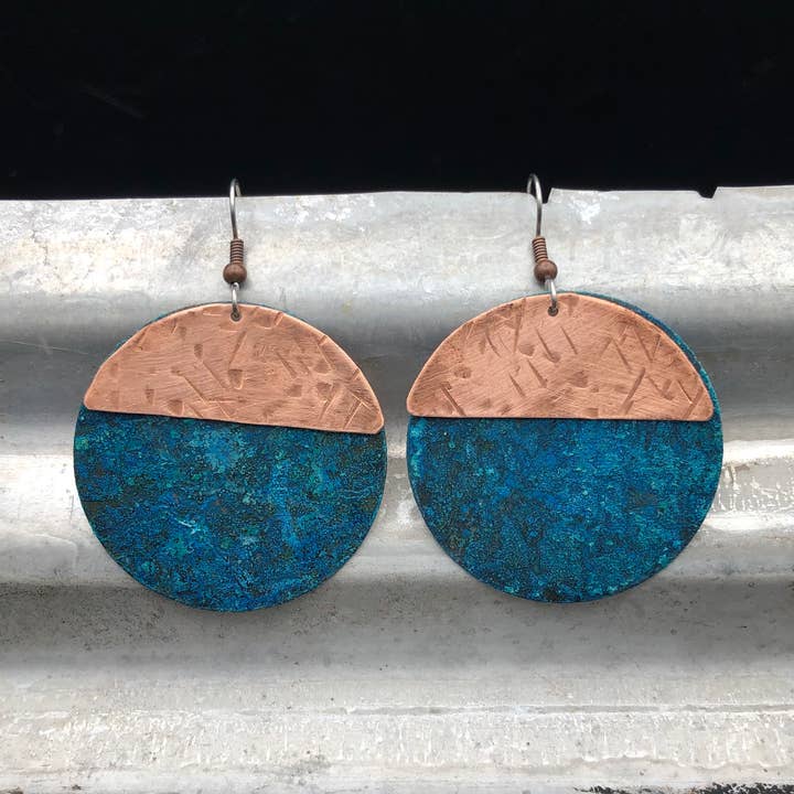 Cirkel og en halv ørering for engroshandel hos Moondance Artwork