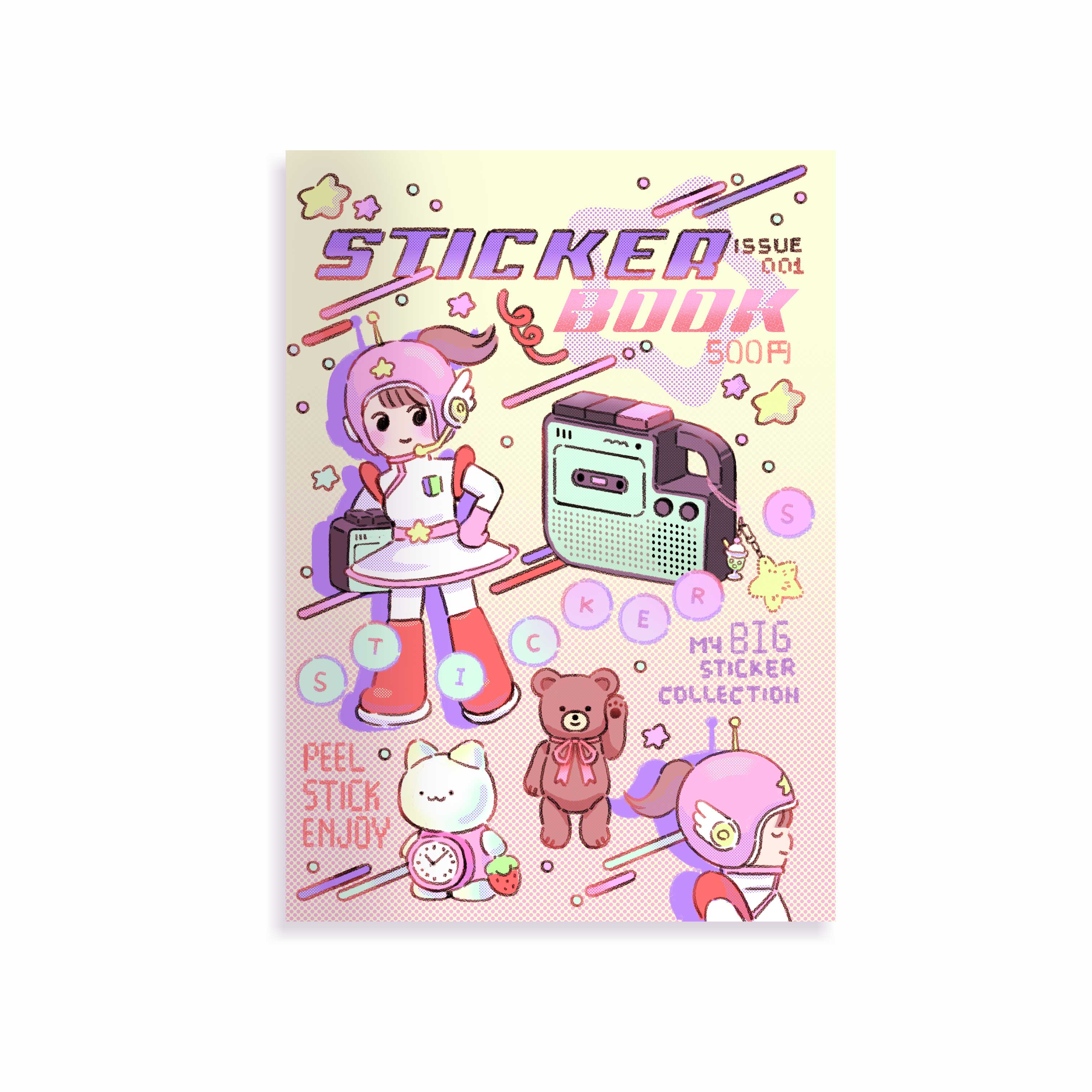 jenh - Wholesale Sticker - Reusable Sticker Book Retro