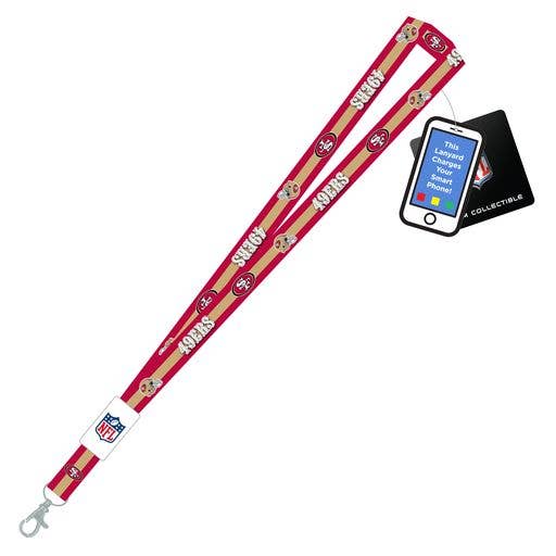 NFL San Francisco 49ers iPhone Charging Lanyard for wholesale by Mojo Licensing