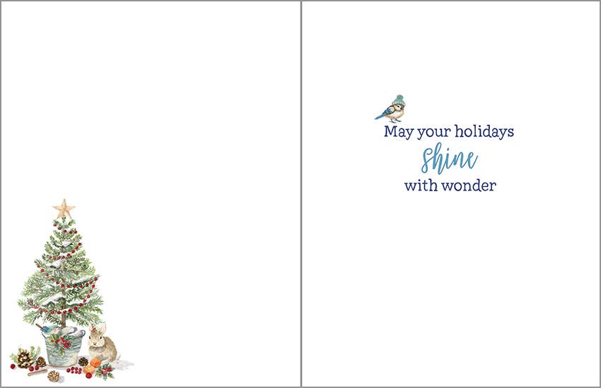 GINA B DESIGNS - Wholesale Christmas Card - Christmas Card - Forest Animal Christmas1